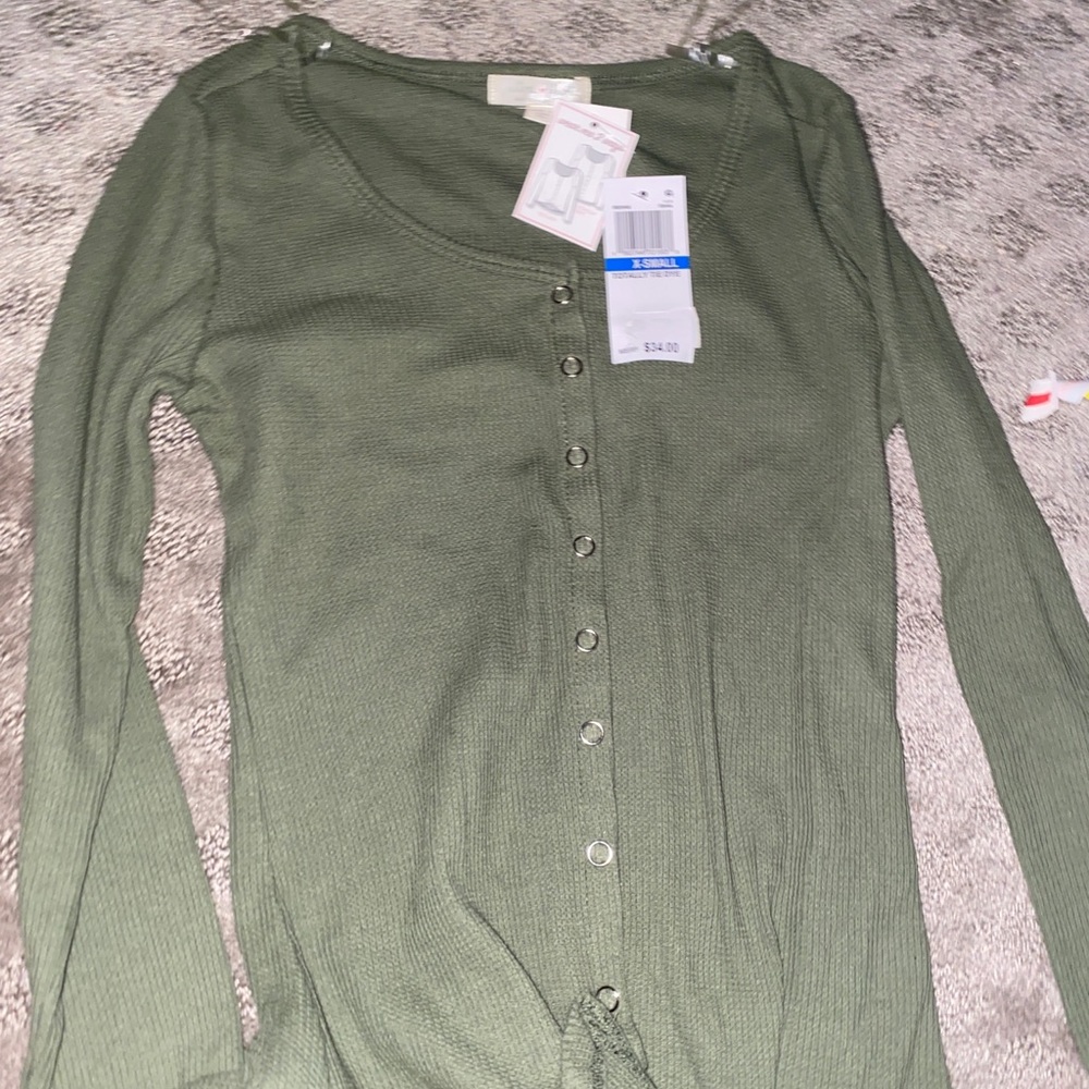 A green long sleeve